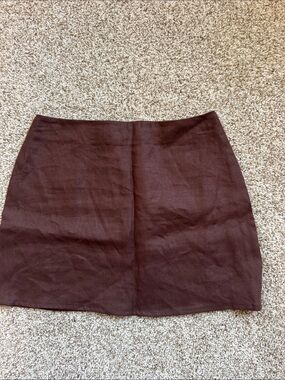 Reformation Women’s Brown Mini Skirt